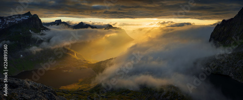 Mefjorden Cloudy Panorama