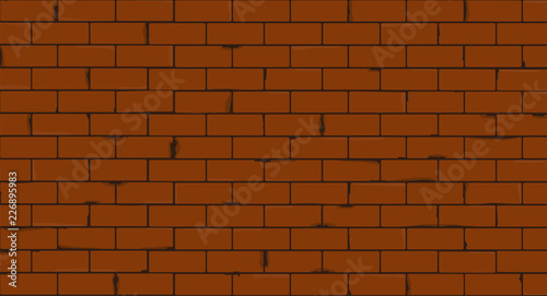 brick wall texture seamless vector illustration