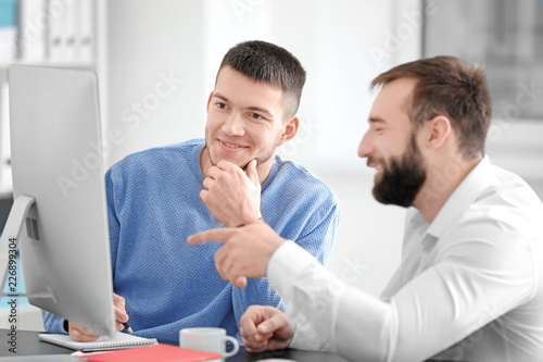 Marketing expert working wi...