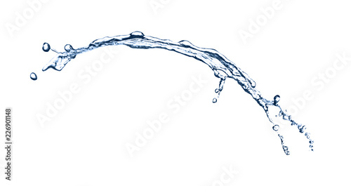 Abstract splash of water on white background
