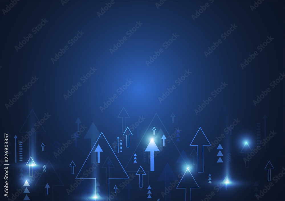 Abstract Success Concept. Growing arrows. Vector Illustration Abstract Success Concept. Growing arrows. Vector Illustration