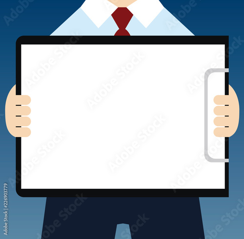 Flat design business vector illustration concept. Business ad for website and promotion banners. empty social media copy space text for your own texts Template art esp isolated promoting Service