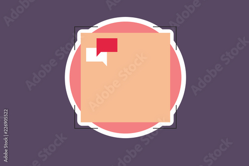Flat design business vector illustration concept. Business ad for website and promotion banners empty social media copy space text for your own texts. Template art esp isolated.