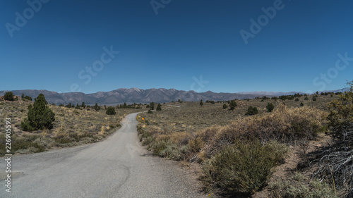 endless dirty road landscape