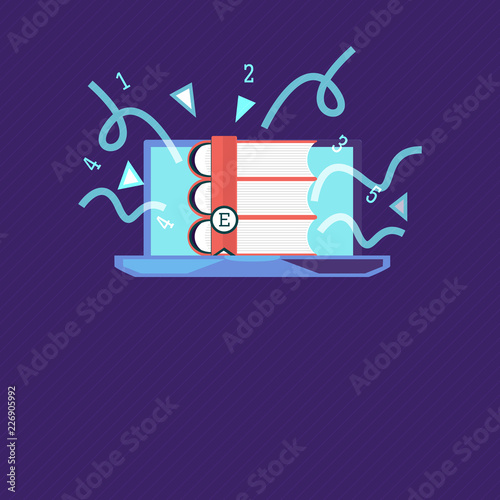 Flat design business vector illustration concept. Business ad for website and promotion banners. empty social media copy space text for your own texts Template art esp isolated promoting Service