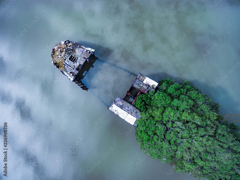 Shipwreck in Homebush Bay Shipwreck in Homebush Bay