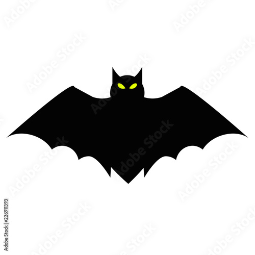 Halloween Flying Bat with Wings and Glowing Eyes