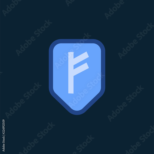 Auroracoin cryptocurrency electronic cash symbol vector