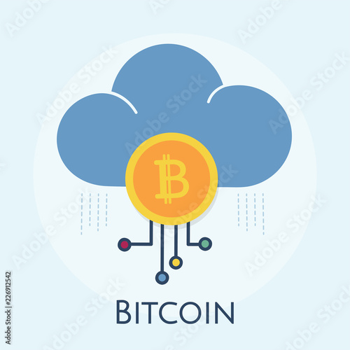 Illustration of bitcoin concept