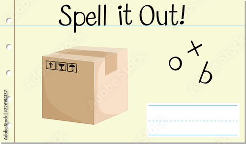 Spell English word box