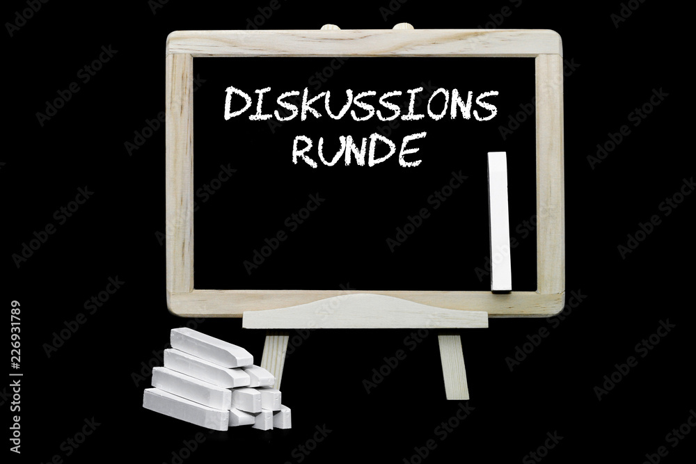 Diskussion Tafel Kreideschrift