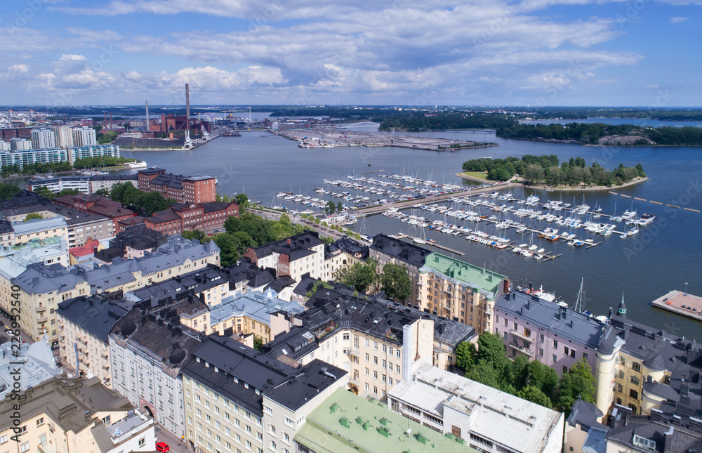 Helsinki Finland from above