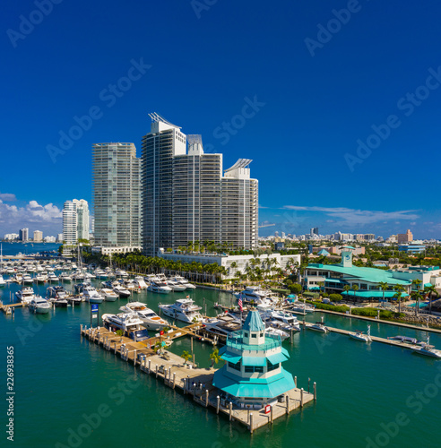 Aerial Miami Beach Marina © Felix Mizioznikov