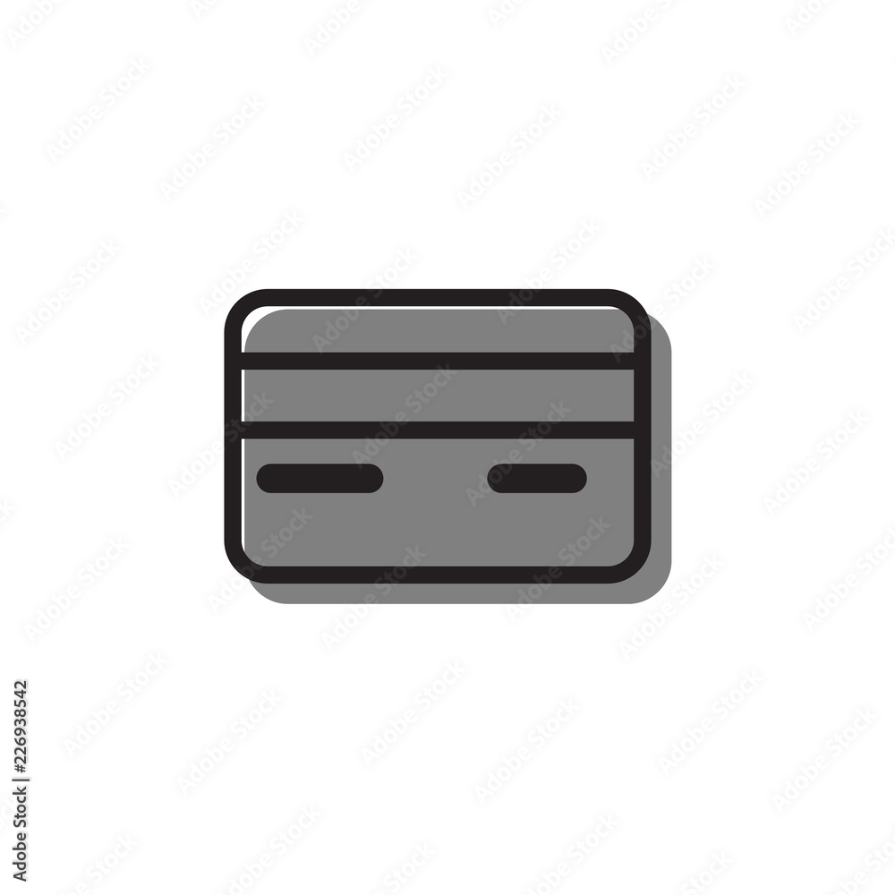 Obraz premium Credit card icon Vector illustration, EPS10.