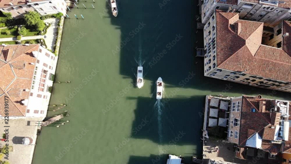 Venice grand canal boats