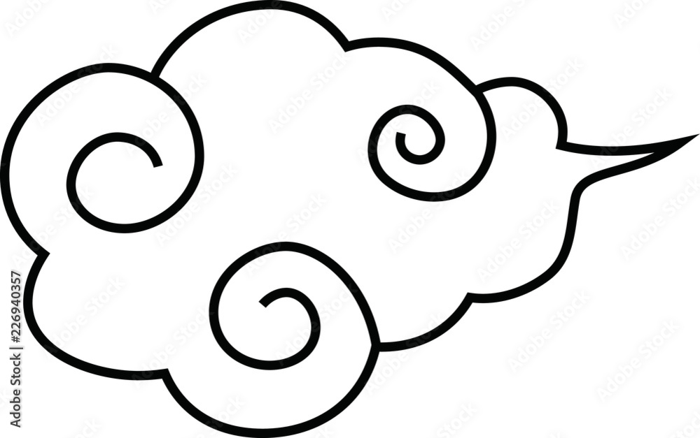 Japanese style cloud Japanese style cloud