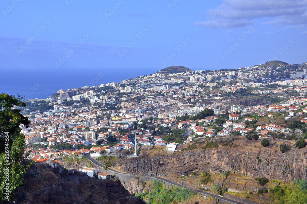 
View over Funchal, Madeira Island, Portugal
