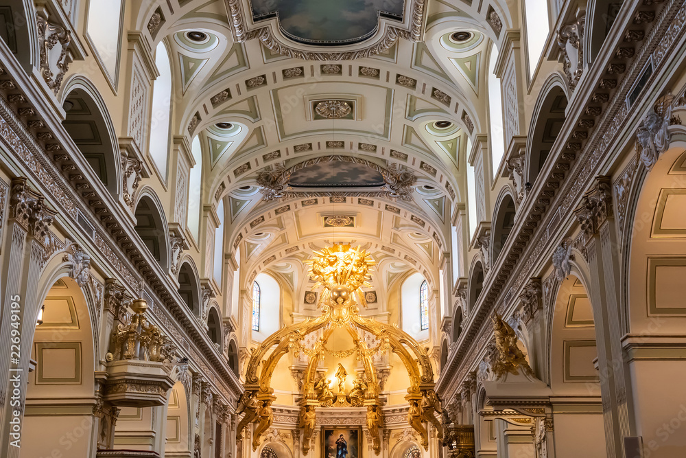 Interior Of Notre-Dame De Quebec Basilica-Cathedral; Quebec City, Quebec