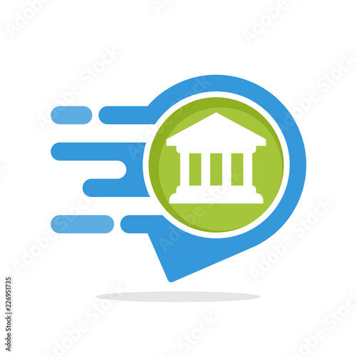 Vector illustration icons with the concept of informative & responsive services for accessing information on banking service centers