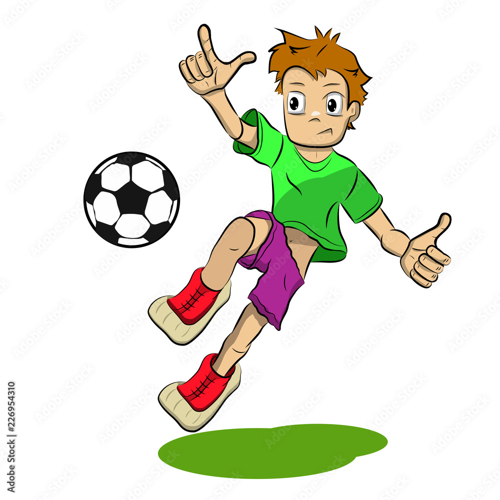 Stock Illustration Cartoon Soccer Player