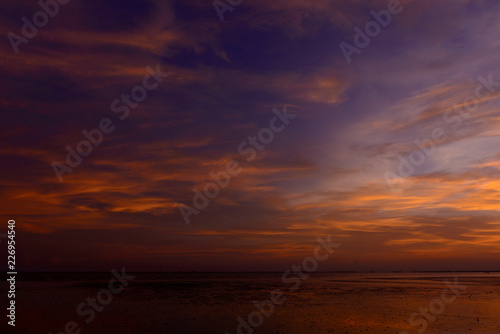 Beautiful sunset sky backgrounds in THAILAND © joesayhello