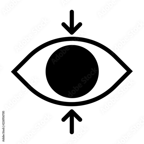 Eye Focus Flat Icon Illustration