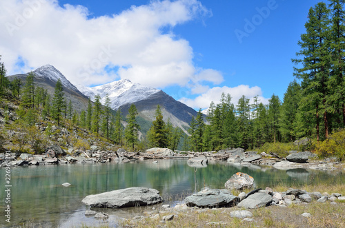 Big Shavlinskoe lake, Altai Republic, Russia photo