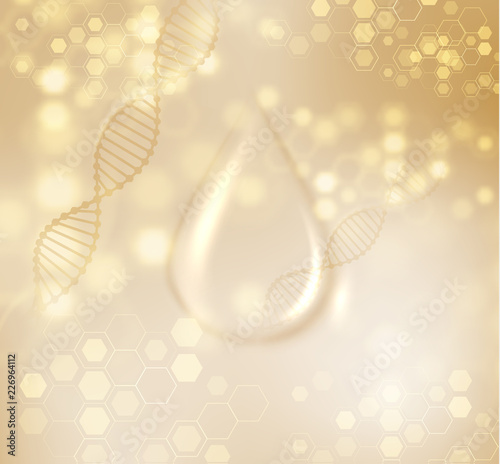 Skin care luxury cosmetics vector background. EPS10