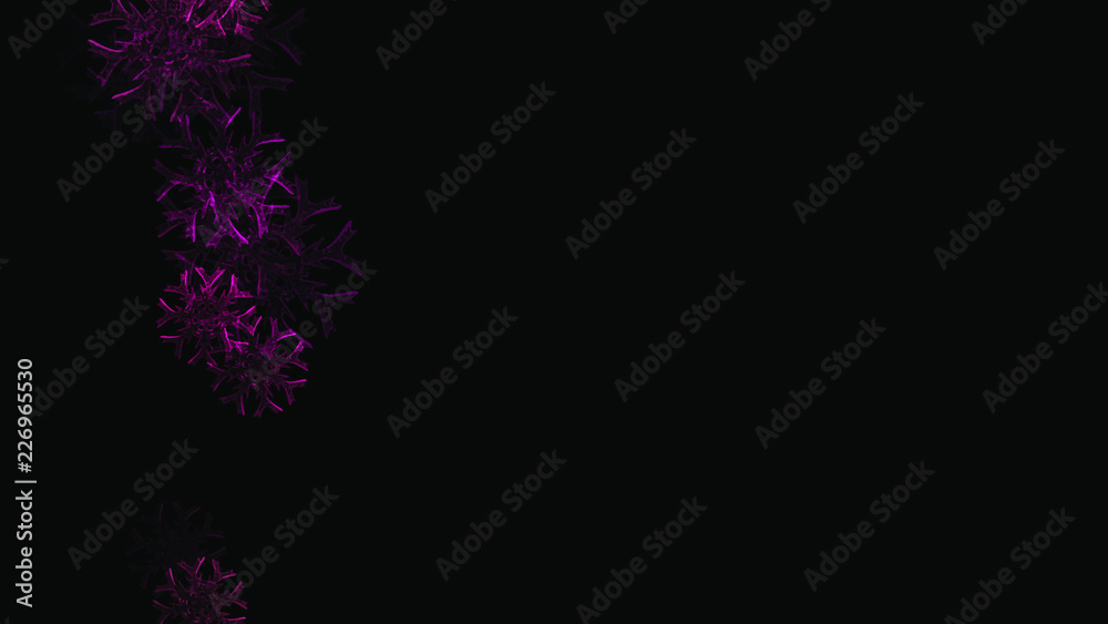 Abstract background with a variety of colorful snowflakes. Big and small. Abstract background with a variety of colorful snowflakes. Big and small.