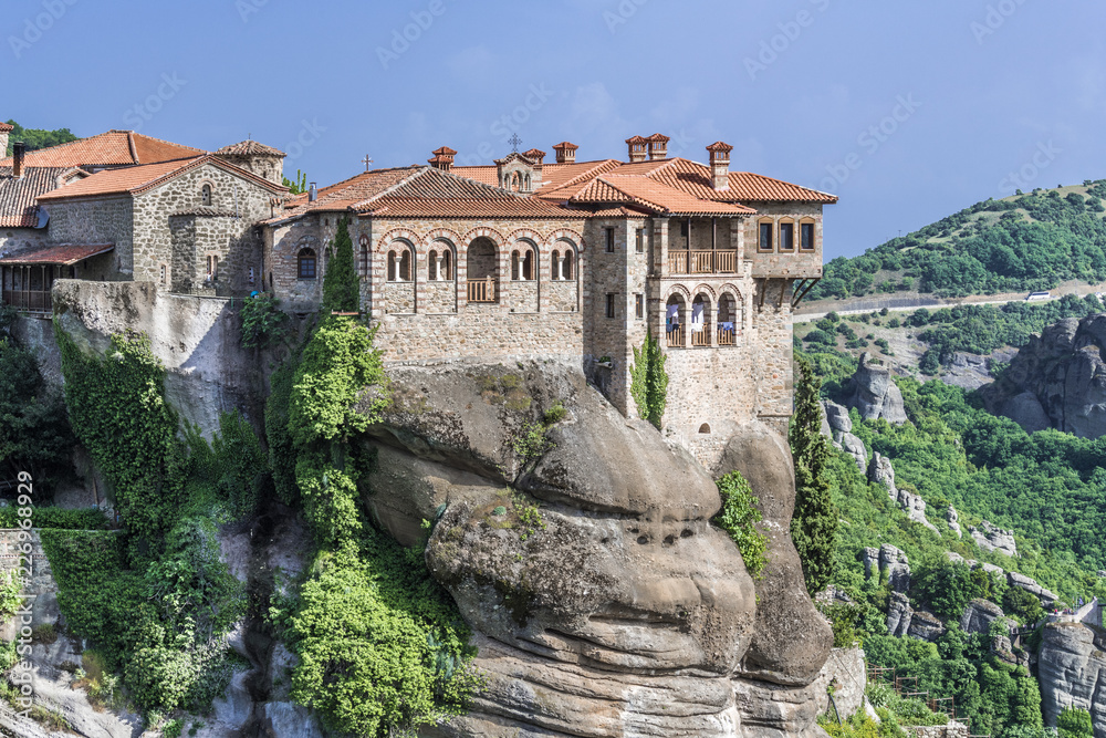 Windows of the old Greek monastery