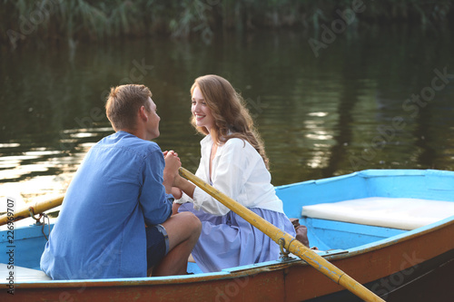 Cute young couple having ro...