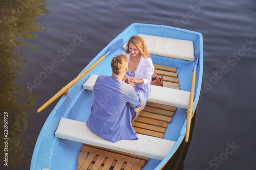 Cute young couple having ro...