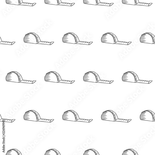 tape measure seamless pattern isolated on white background