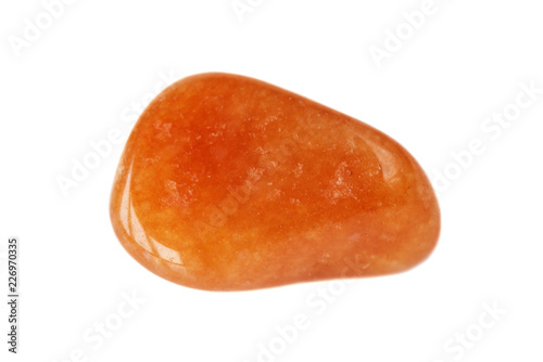 Natural carnelian on white