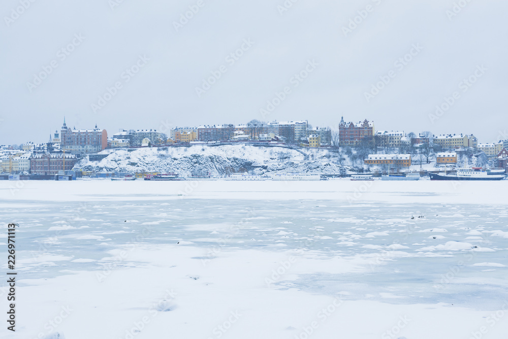Fototapeta premium スウェーデン ストックホルム 冬