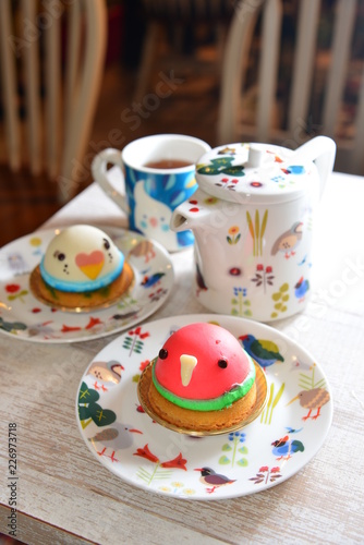 bird cakes of Kotori Cafe OMOTESANDO photo