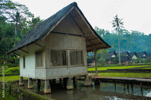 Indonesian Baduy tribal house. © IsnainiMaruf