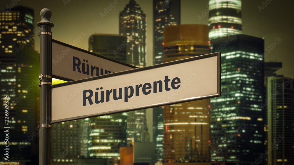 Obraz premium Schild 373 - Rüruprente