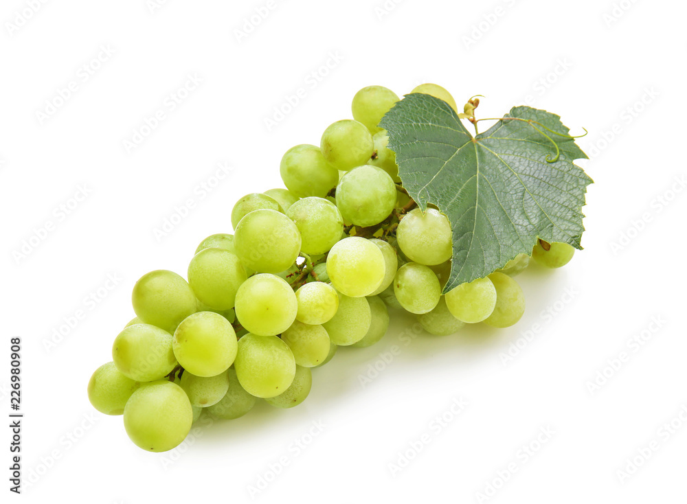 Ripe sweet grapes on white background Ripe sweet grapes on white background