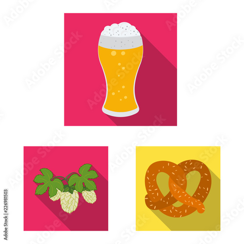 Vector illustration of pub and bar symbol. Collection of pub and interior vector icon for stock.