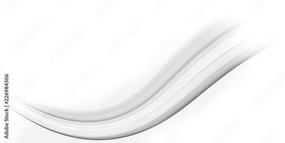 Fototapeta premium White fractal background with wave for design