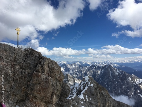 Zugspitze Bayern Gipfelkreuz