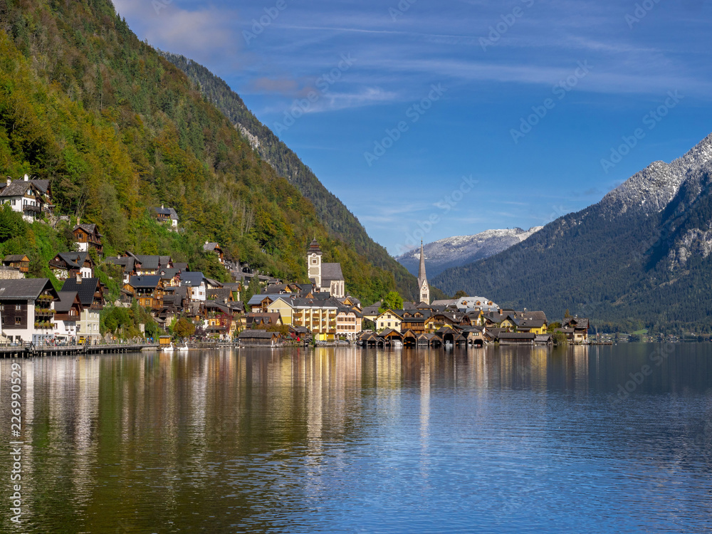 Village of Hallstatt, Lake Hallstatt, Austria, Europe