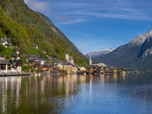 Village of Hallstatt, Lake Hallstatt, Austria, Europe © pwmotion