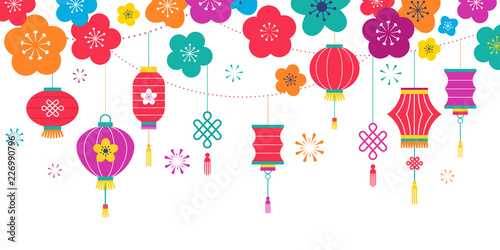 Chinese New Year background, card print, banner