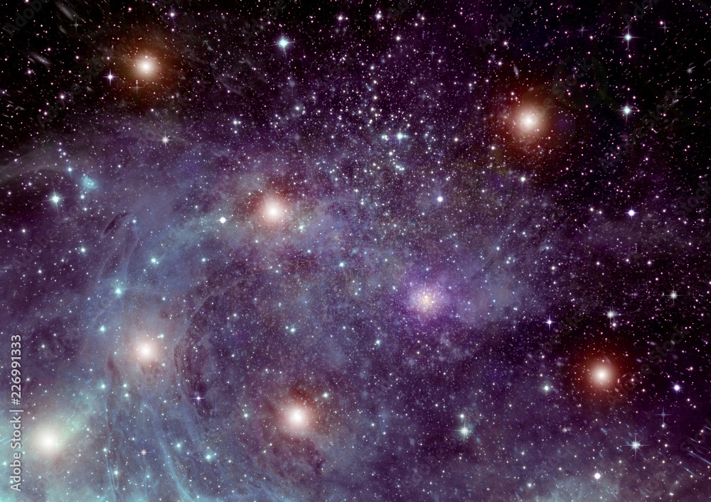 Naklejka premium galaxy in a free space