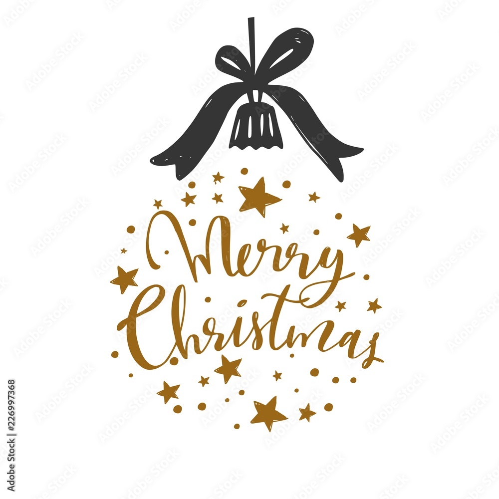 Obraz premium Wesołych Świąt Bożego Narodzenia i Nowego Roku słowa na choinkę 2