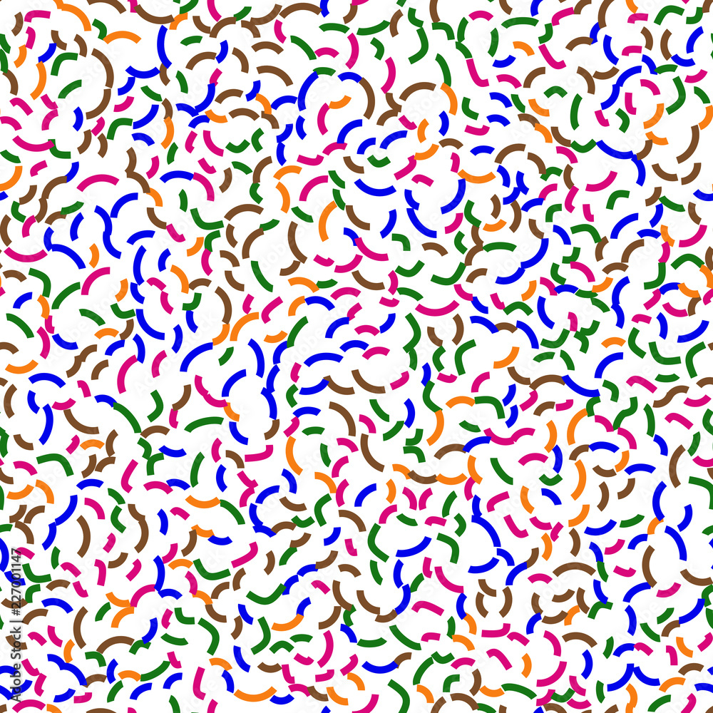 Curved lines Seamless vector EPS 10 Flat geometric pattern texture. Multicolor abstract background for print and textile Curved lines Seamless vector EPS 10 Flat geometric pattern texture. Multicolor abstract background for print and textile