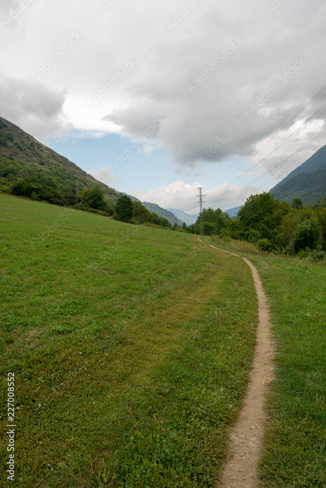 Fototapeta premium Among the mountains of the valley of aran in Lleida