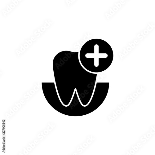 Tooth implant icon. Element of dentistry. Premium quality graphic design icon. Signs and symbols collection icon for websites, web design, mobile app